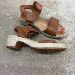Remonte genuine leather comfort Brown Women's Sandals